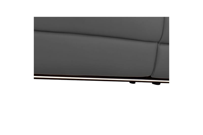 Sofa 3-seter Pareli Grå, PU, Elektrisk recliner - Grå, PU, Elektrisk recliner - Møbler - Sofaer - Reclinersofaer