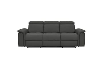Sofa 3-seter Pareli Svart, PU, Elektrisk recliner - Svart, PU, Elektrisk recliner - Møbler - Sofaer - Reclinersofaer
