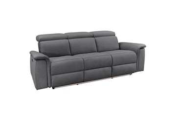Sofa 3-seter Pareli Grå, Sunday Stoff, Elektrisk recliner