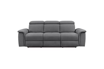 Sofa 3-seter Pareli Grå, Sunday Stoff, Elektrisk recliner - Grå, Sunday Stoff, Elektrisk recliner - Møbler - Sofaer - Reclinersofaer