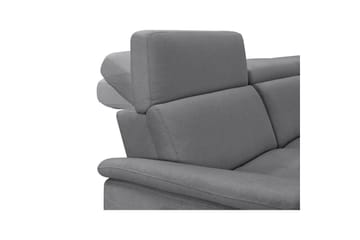 Sofa 3-seter Pareli Grå, Sunday Stoff, Elektrisk recliner - Grå, Sunday Stoff, Elektrisk recliner - Møbler - Sofaer - Reclinersofaer