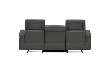 Sofa 3-seter Pareli Svart, PU, Elektrisk recliner - Svart, PU, Elektrisk recliner - Møbler - Sofaer - Reclinersofaer