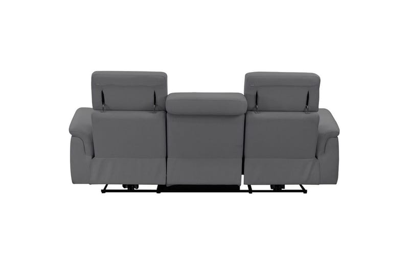 Sofa 3-seter Pareli Grå, Sunday Stoff, Manuell hvilestol - Grå, Sunday Stoff, Manuell hvilestol - Møbler - Sofaer - Reclinersofaer