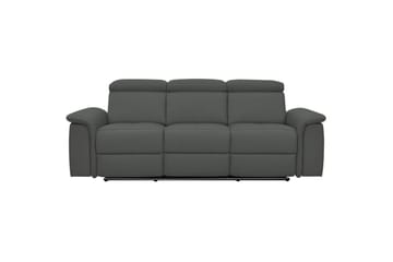 Sofa 3-seter Pareli Grå, PU, Elektrisk recliner - Grå, PU, Elektrisk recliner - Møbler - Sofaer - Reclinersofaer