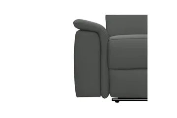 Sofa 3-seter Pareli Grå, PU, Elektrisk recliner - Grå, PU, Elektrisk recliner - Møbler - Sofaer - Reclinersofaer