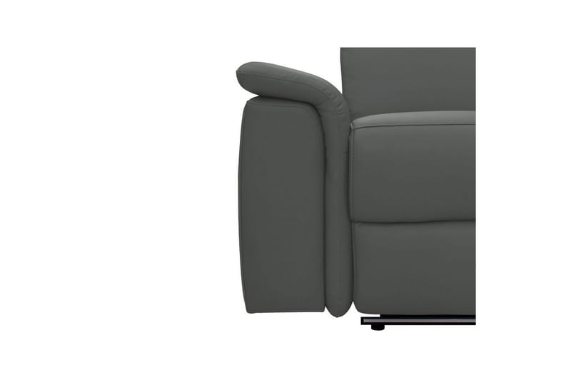 Sofa 3-seter Pareli Grå, PU, Elektrisk recliner - Grå, PU, Elektrisk recliner - Møbler - Sofaer - Reclinersofaer