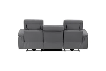 Sofa 3-seter Pareli Grå, Sunday Stoff, Elektrisk recliner - Grå, Sunday Stoff, Elektrisk recliner - Møbler - Sofaer - Reclinersofaer