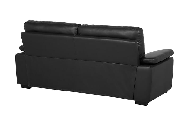 Sofa 3-seters Vogar - Svart - 3 seter sofa