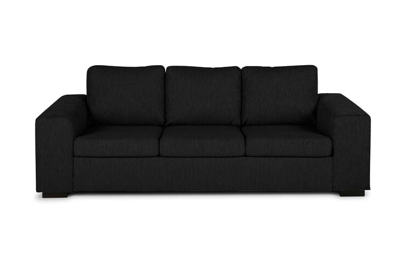 Sofa Alter 3-seter - Svart - 3 seter sofa