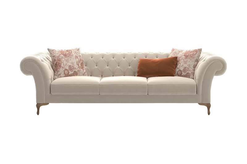 Sofa Biancada 3-seters - Krem - 3 seter sofa