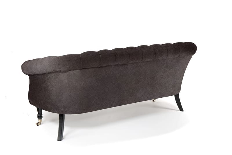 Sofa Chester Ludovic 3-seters - Brun - Fløyelssofaer - 3 seter sofa - Howard-sofaer - Chesterfield sofaer