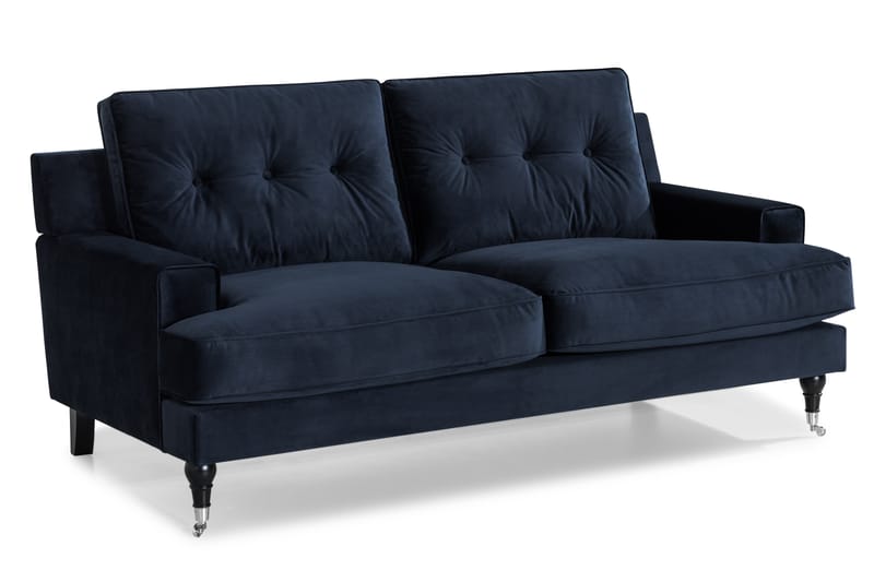 Sofa Covington 2-seter Fløyel - Midnattsblå - Fløyelssofaer - 2 seter sofa - Howard-sofaer