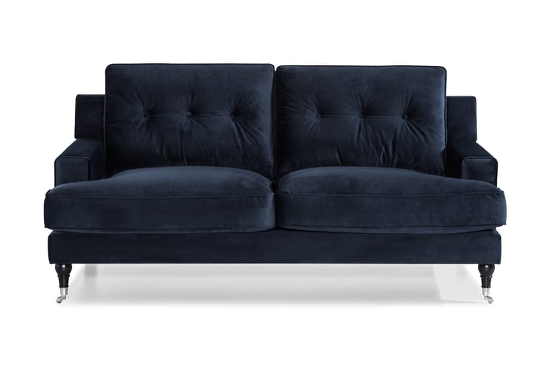 Sofa Covington 2-seter Fløyel - Midnattsblå - Fløyelssofaer - 2 seter sofa - Howard-sofaer