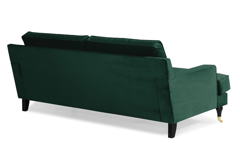 Sofa Covington 3-seter Fløyel - Mørkgrønn - Fløyelssofaer - Howard-sofaer - 3 seter sofa