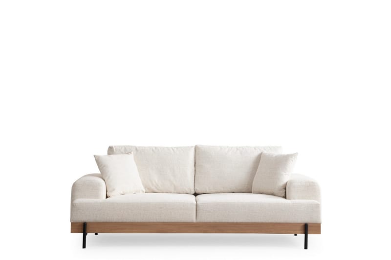 Sofa Eti 3-sits - Hvit - 3 seter sofa