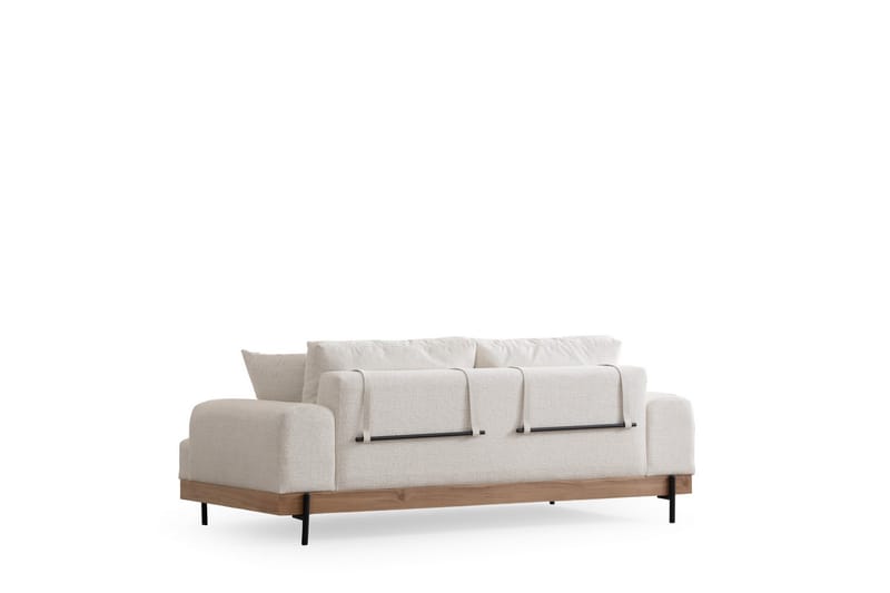 Sofa Eti 3-sits - Hvit - 3 seter sofa
