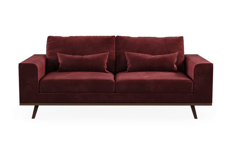 Sofa Haga 2-seter Lin - Rød - 2 seter sofa