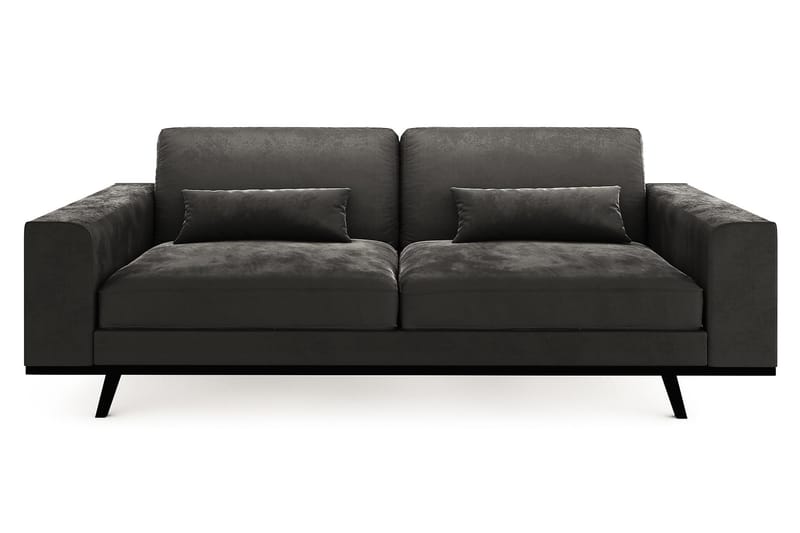 Sofa Haga 3-seter - Mørkegrå - 3 seter sofa