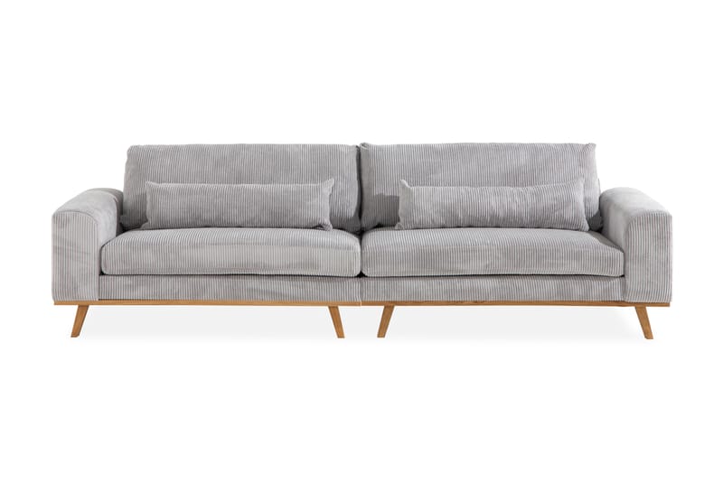 Sofa Haga 4-seter - Lysegrå - 4 seter sofa