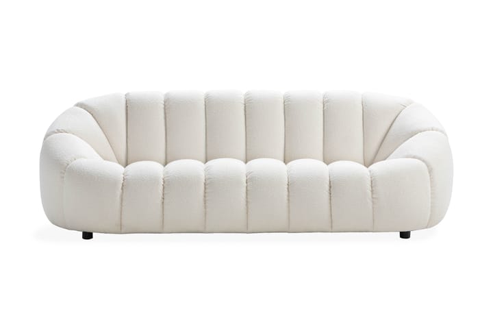 Sofa Kisaku 3-seters - Hvit - 3 seter sofa