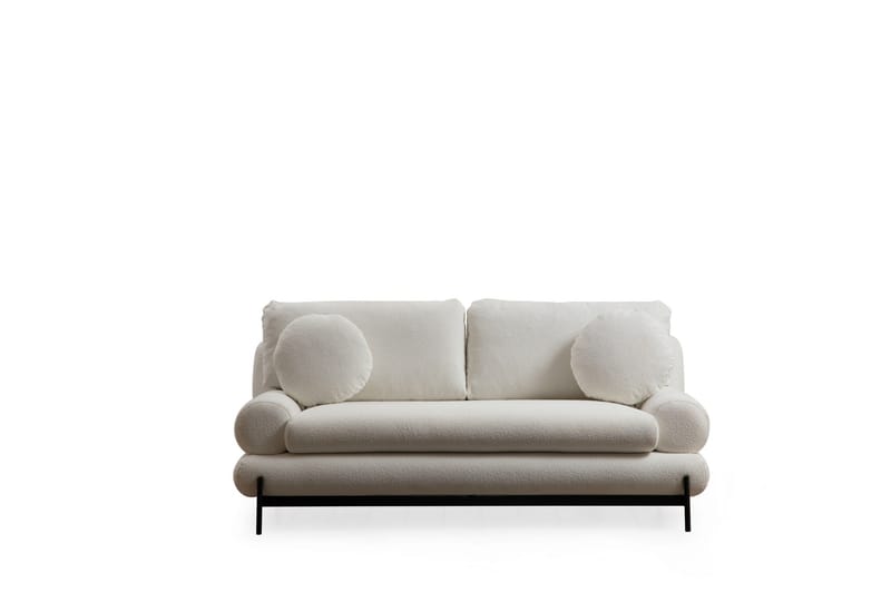 Sofa Levonto 2-seters - Hvit - 2 seter sofa