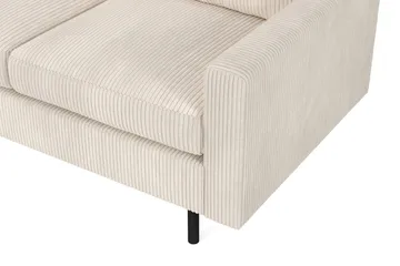 Peppe 4-seters Venstrevendt L-formet Sjeselongsofa i Manchester - Beige - Møbler - Sofaer - Sofaer med sjeselong - 4 seters sofa med divan