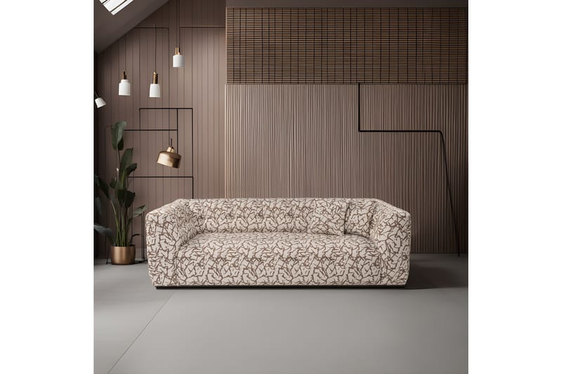 Sofa Manato 2-sits - Brun - 3 seter sofa