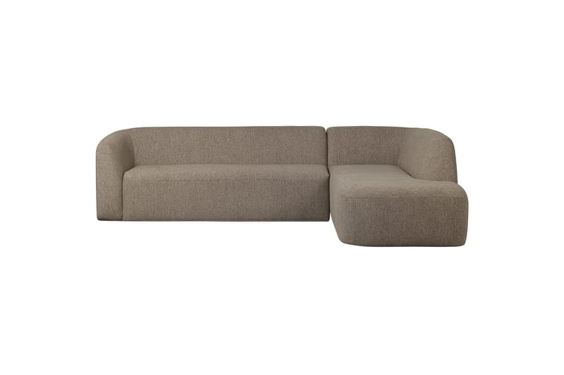 Sofa med chaiselong Mooli 3-seter - Lyse brun - 3 seters sofa med divan - Sofaer med sjeselong