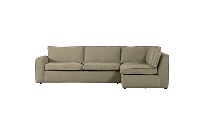 Sofa med chaiselong Vinal 3-seter - Lysegrønn - 3 seters sofa med divan - Sofaer med sjeselong