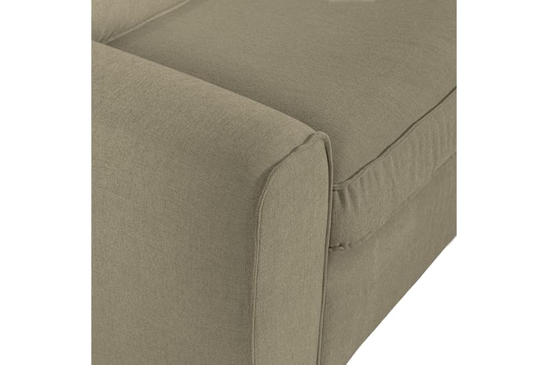 Sofa med chaiselong Vinal 3-seter - Lysegrønn - 3 seters sofa med divan - Sofaer med sjeselong