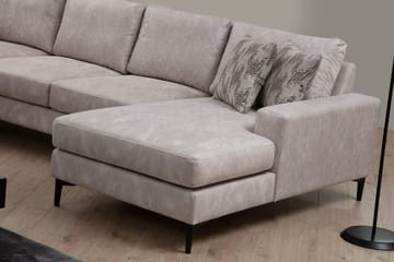 Svanabyn Sofa m. Divan og Sjeselong 4-seter - Beige - Møbler - Sofaer - Sofaer med sjeselong - 4 seters sofa med divan