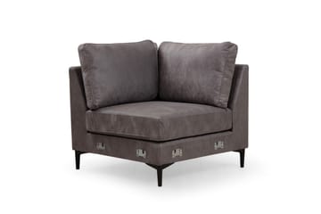 Svanabyn Sofa m. Divan og Sjeselong 4-seter - Antrasitt - Møbler - Sofaer - Sofaer med sjeselong - 4 seters sofa med divan