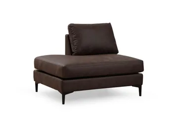 Svanabyn Sofa m. Divan og Sjeselong 4-seter - Mørkebrun - Møbler - Sofaer - Sofaer med sjeselong - 4 seters sofa med divan