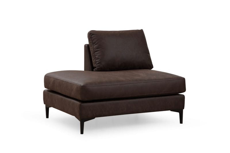 Svanabyn Sofa m. Divan og Sjeselong 4-seter - Mørkebrun - Møbler - Sofaer - Sofaer med sjeselong - 4 seters sofa med divan