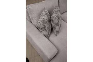 Svanabyn Sofa m. Divan og Sjeselong 4-seter - Beige - Møbler - Sofaer - Sofaer med sjeselong - 4 seters sofa med divan