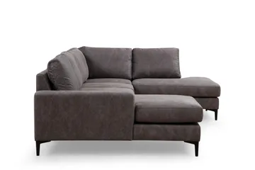 Svanabyn Sofa m. Divan og Sjeselong 4-seter - Antrasitt - Møbler - Sofaer - Sofaer med sjeselong - 4 seters sofa med divan