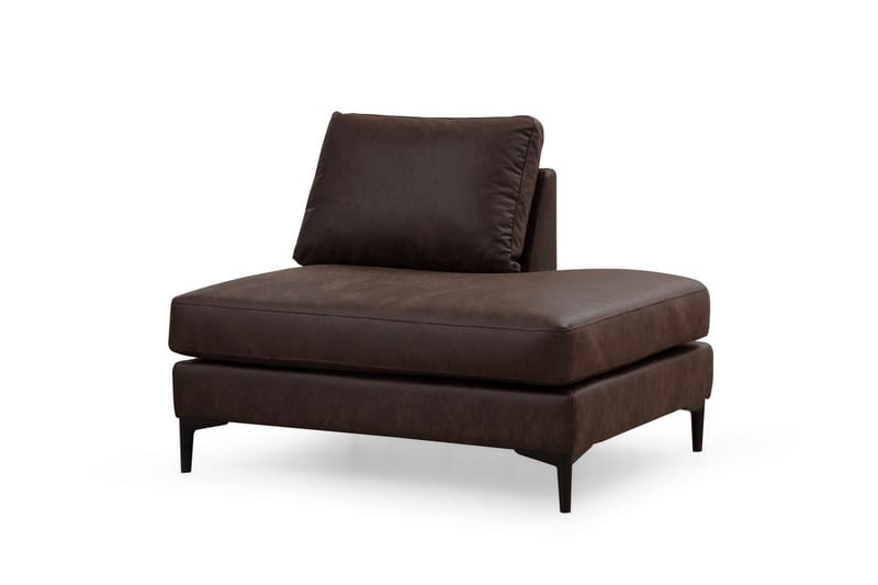 Svanabyn Sofa m. Divan og Sjeselong 4-seter - Mørkebrun - Møbler - Sofaer - Sofaer med sjeselong - 4 seters sofa med divan