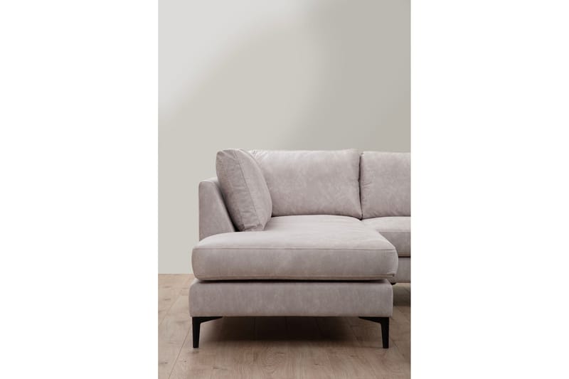 Svanabyn Sofa m. Divan og Sjeselong 4-seter - Beige - Møbler - Sofaer - Sofaer med sjeselong - 4 seters sofa med divan