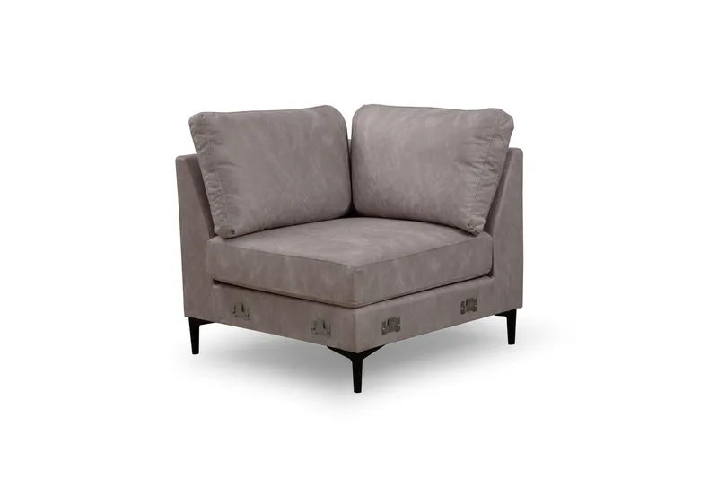Svanabyn Sofa m. Divan og Sjeselong 4-seter - Beige - Møbler - Sofaer - Sofaer med sjeselong - 4 seters sofa med divan