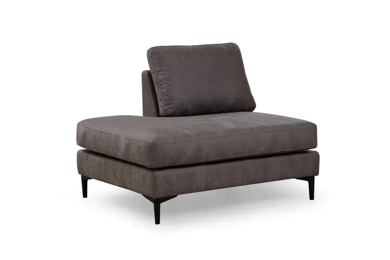 Svanabyn Sofa m. Divan og Sjeselong 4-seter - Antrasitt - Møbler - Sofaer - Sofaer med sjeselong - 4 seters sofa med divan
