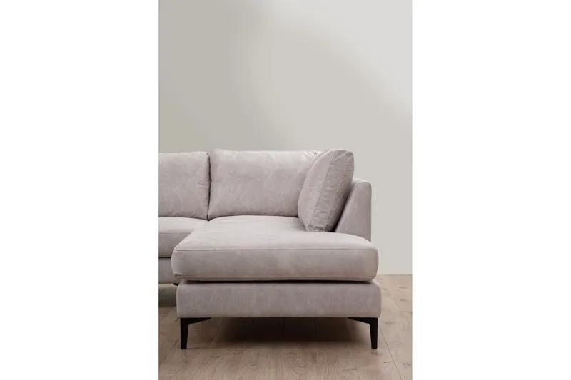 Svanabyn Sofa m. Divan og Sjeselong 4-seter - Beige - Møbler - Sofaer - Sofaer med sjeselong - 4 seters sofa med divan