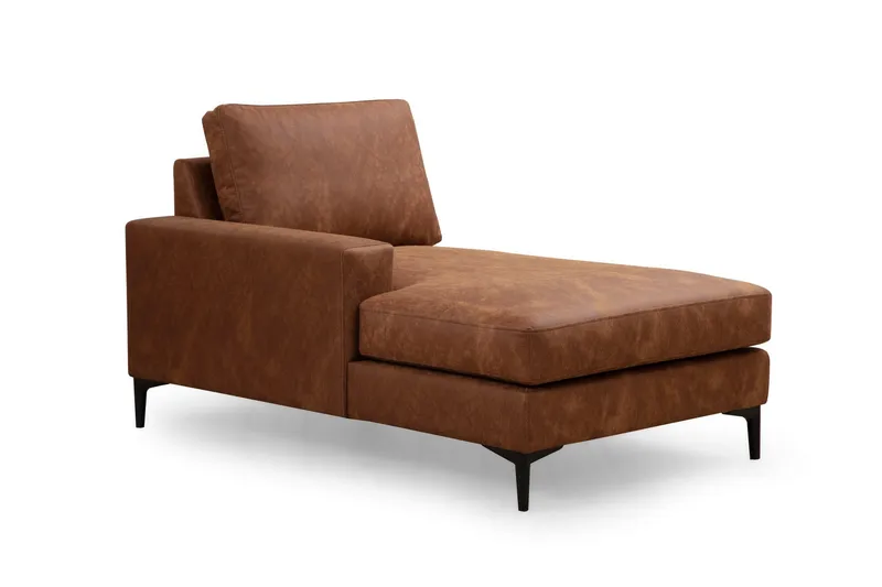 Svanabyn Sofa m. Divan og Sjeselong 4-seter - Brun - Møbler - Sofaer - Sofaer med sjeselong - 4 seters sofa med divan