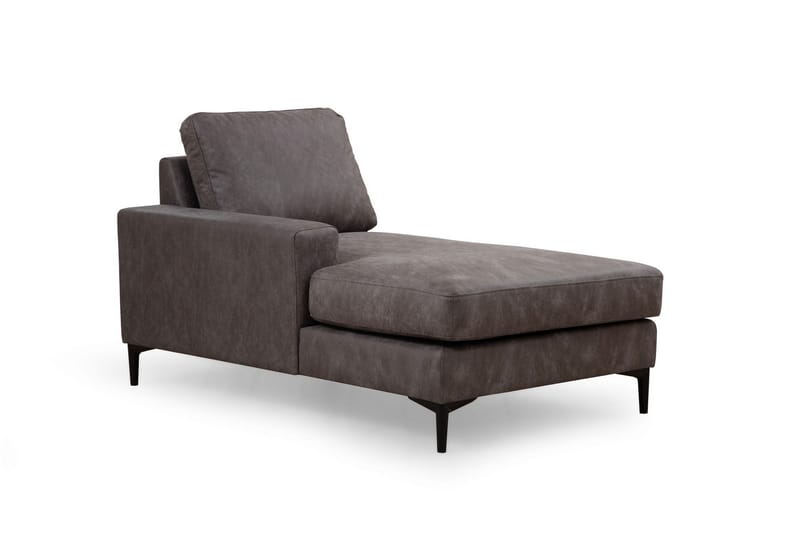 Svanabyn Sofa m. Divan og Sjeselong 4-seter - Antrasitt - Møbler - Sofaer - Sofaer med sjeselong - 4 seters sofa med divan