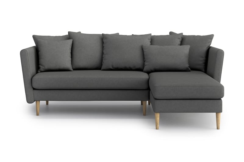 2-seter Divansofa Malanie - Grå - 2 seters sofa med divan - Sofaer med sjeselong