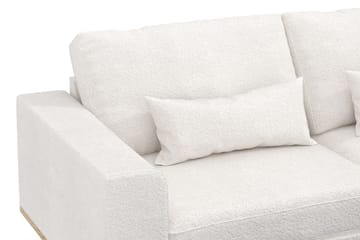 Copenhagen 4-seters Høyrevendt L-formet Sjeselongsofa i Bouclé - Hvit - Møbler - Sofaer - Sofaer med sjeselong - 4 seters sofa med divan