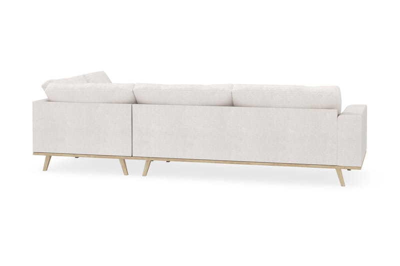 Copenhagen 4-seters Høyrevendt L-formet Sjeselongsofa i Bouclé - Hvit - Møbler - Sofaer - Sofaer med sjeselong - 4 seters sofa med divan