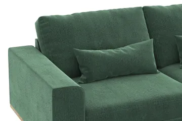Copenhagen 4-seters Høyrevendt L-formet Sjeselongsofa i Fløyel - Mørk grønn - Møbler - Sofaer - Sofaer med sjeselong - 4 seters sofa med divan