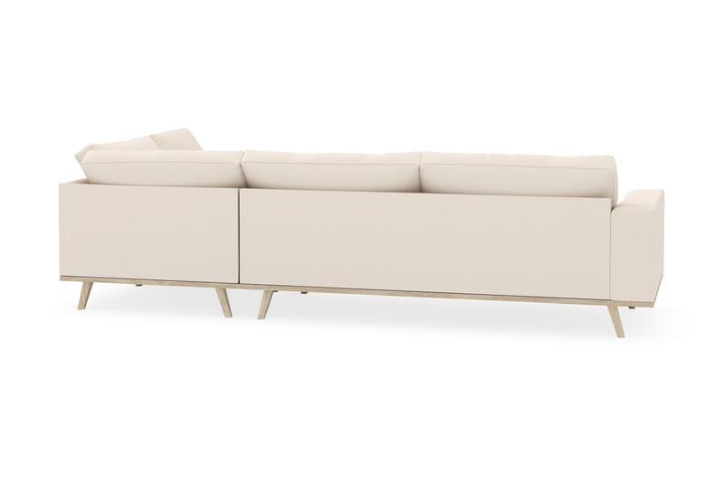 Copenhagen 4-seters Høyrevendt L-formet Sjeselongsofa i Manchester - Beige - Møbler - Sofaer - Sofaer med sjeselong - 4 seters sofa med divan