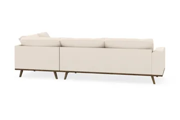 Copenhagen 4-seters Høyrevendt L-formet Sjeselongsofa i Manchester - Beige - Møbler - Sofaer - Sofaer med sjeselong - 4 seters sofa med divan