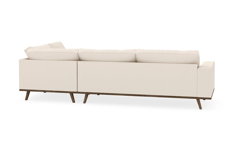 Copenhagen 4-seters Høyrevendt L-formet Sjeselongsofa i Manchester - Beige - Møbler - Sofaer - Sofaer med sjeselong - 4 seters sofa med divan